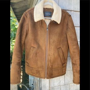 Calvin Klein Faux Shearling B3 Aviator Jacket